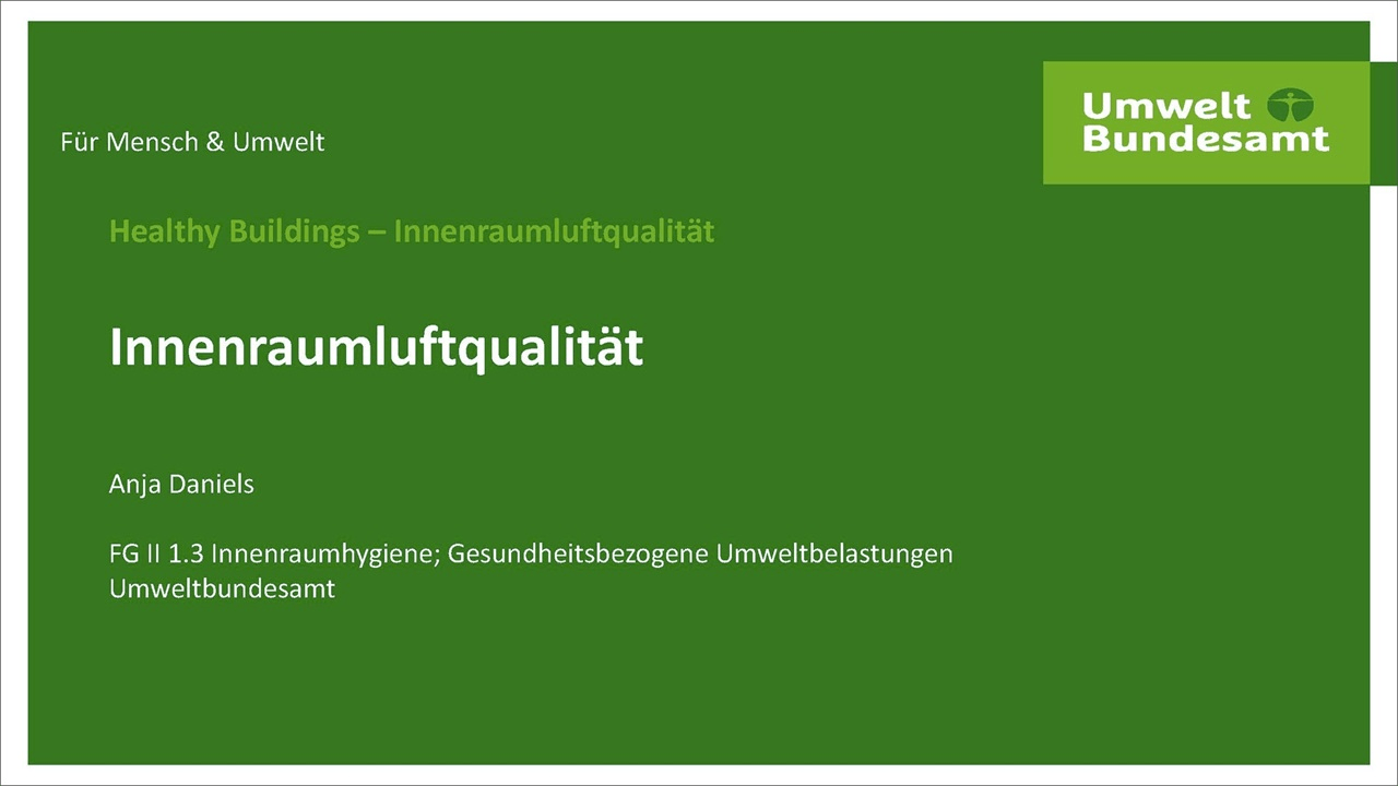 Healthy Buildings – Innenraumluftqualität